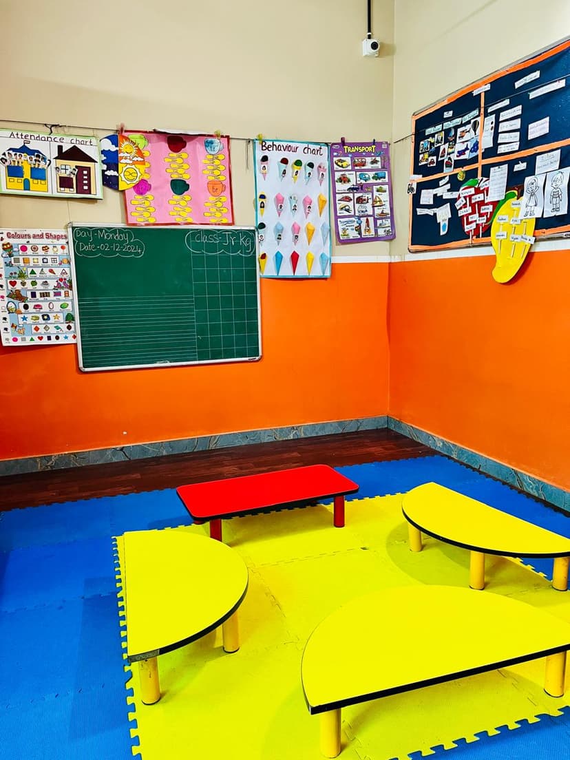 Junior KG classroom at Kidzee Kasavanahalli with modern learning environment for 4-5 year olds