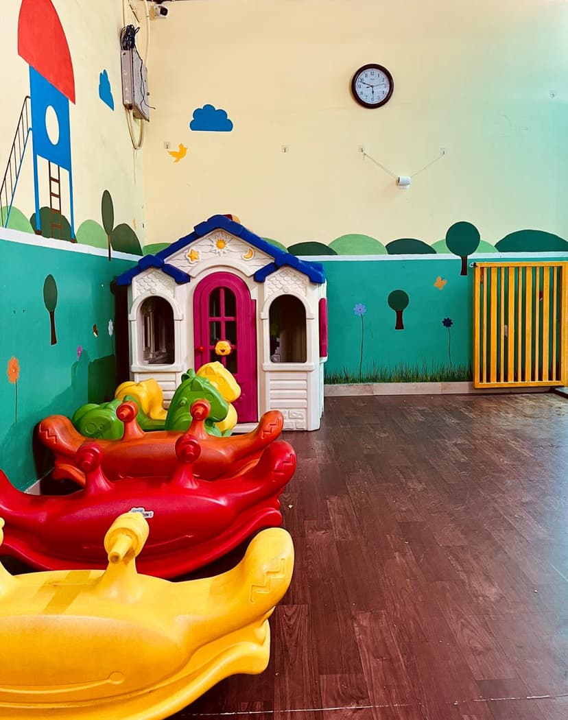 Small play zone at Kidzee Kasavanahalli for group activities and social interaction